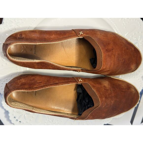 Women's Frye Melanie Brown Leather Slip On Flats - Loafers - Size 7.5 - Picture 3 of 13